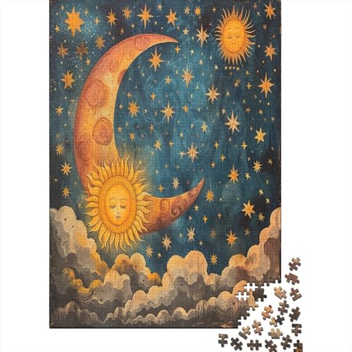 Mond and Sterns 1000 Teile,Impossible Puzzle,GesKükenlichkeitsspiel Für Die Ganze Familie, Erwachsenen Puzzlespiel Puzzel 1000pcs (75x50cm) von AYZOFCNDK