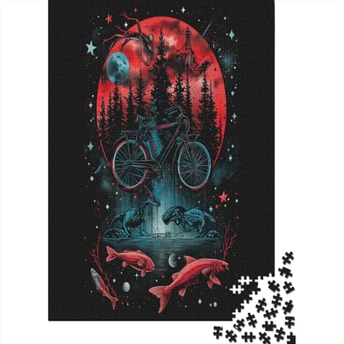 Mountainbiken Puzzle 1000 Teile Erwachsener Kniffel Spaß Für Die Ganze Familie - Abwechslungsreiche 1000 Puzzleteilige Motive Puzzlespiel Erwachsene, Puzzel 1000pcs (75x50cm) von AYZOFCNDK