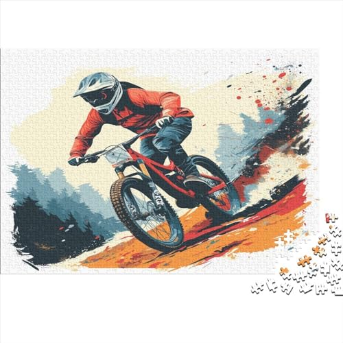 Mountainbiken Puzzle 1000 Teile Puzzle Für Erwachsene Und Kinder Ab 14 Jahren Puzzel 1000pcs (75x50cm) von AYZOFCNDK