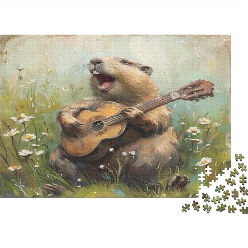 Otter Puzzle 1000 Teile,für Erwachsene, Impossible Puzzle,farbenfrohes Legespiel,GesKükenlichkeitsspiel Für Die Ganze Familie,Erwachsenenpuzzle Puzzel 1000pcs (75x50cm) von AYZOFCNDK