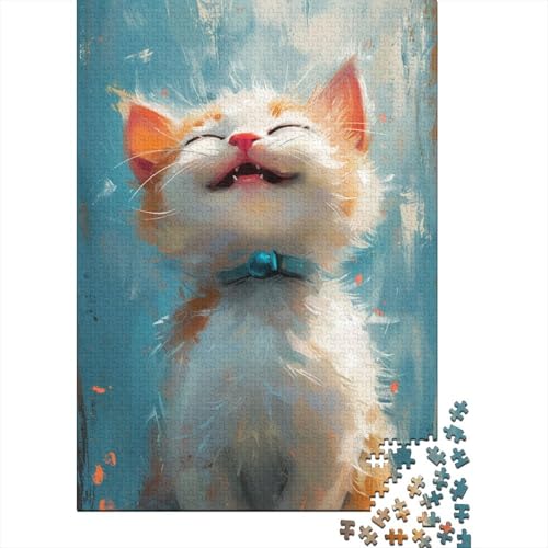 Painted Kat Puzzle 1000 Teile Erwachsene, Puzzlespiel Jigsaw Puzzles Erwachsenen Puzzlespiel Puzzel 1000pcs (75x50cm) von AYZOFCNDK