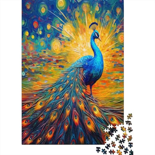 PeaSchwanz Puzzle 1000 Teile,Puzzle Für Erwachsene, Impossible Puzzle, GesKükenlichkeitsspiel Für Die Ganze Familie,Puzzle Legespiel- Erwachsenenpuzzle Puzzel 1000pcs (75x50cm) von AYZOFCNDK