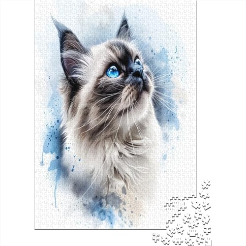 Ragdoll Puzzle 1000 Teile Erwachsener Kniffel Spaß Für Die Ganze Familie - Abwechslungsreiche 1000 Puzzleteilige Motive Puzzlespiel Erwachsene, Puzzel 1000pcs (75x50cm) von AYZOFCNDK