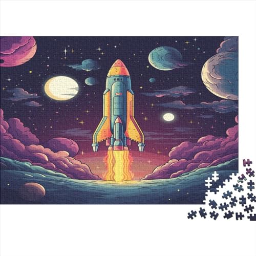 Rakete Puzzle 1000 Teile Erwachsene Puzzles Für Erwachsene Klassische Puzzles 1000 Teile Erwachsene Puzzlespiel Schwer Pädagogisches Spielzeug Erwachsene Kinder Puzzel 1000pcs (75x50cm) von AYZOFCNDK