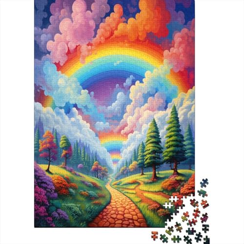 Regenbogen Puzzle 1000 Teile Erwachsener Kniffel Spaß Für Die Ganze Familie - Abwechslungsreiche 1000 Puzzleteilige Motive Puzzlespiel Erwachsene, Puzzel 1000pcs (75x50cm) von AYZOFCNDK