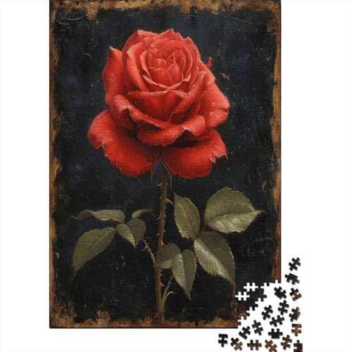 Rose Puzzle 1000 Teile Puzzle Für Erwachsene Und Kinder Ab 14 Jahren,Puzzlespiel Erwachsenen Puzzlespiel Puzzel 1000pcs (75x50cm) von AYZOFCNDK