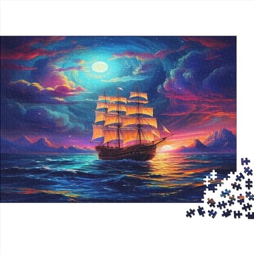 SailBoots Puzzle 1000 Teile,für Erwachsene, Impossible Puzzle,farbenfrohes Legespiel,GesKükenlichkeitsspiel Für Die Ganze Familie,Erwachsenenpuzzle Puzzel 1000pcs (75x50cm) von AYZOFCNDK