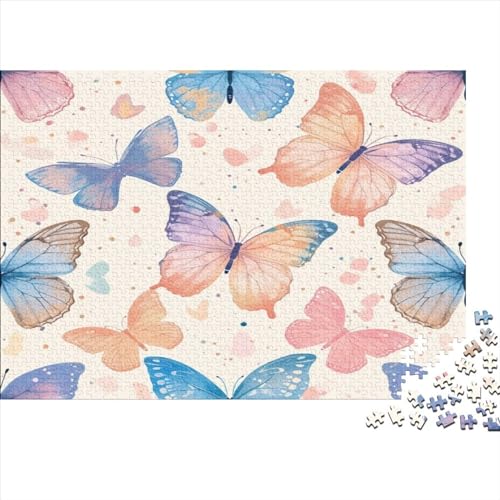 Schmetterling 1000 Stück Puzzles Für Erwachsene Teenager Stress Abbauen Familien-Puzzlespiel 1000-teiliges Puzzle Kinder Lernspiel Spielzeug Geschenk Puzzel 1000pcs (75x50cm) von AYZOFCNDK