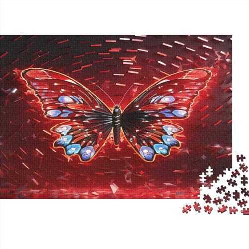 Schmetterling 1000 Stück Puzzles Für Erwachsene Teenager Stress Abbauen Familien-Puzzlespiel 1000-teiliges Puzzle Kinder Lernspiel Spielzeug Geschenk Puzzel 1000pcs (75x50cm) von AYZOFCNDK