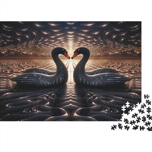 Schwan Puzzle 1000 Teile,Puzzle Für Erwachsene, Impossible Puzzle, GesKükenlichkeitsspiel Für Die Ganze Familie,Puzzle Farbenfrohes,Puzzle-Geschenk,RaumdekoRatteion Puzzel 1000pcs (75x50cm) von AYZOFCNDK