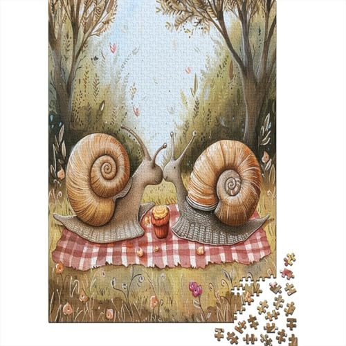 Süße Schnecke Puzzle 1000 Teile Erwachsener Kniffel Spaß Für Die Ganze Familie - Abwechslungsreiche 1000 Puzzleteilige Motive Puzzle Erwachsene, Puzzel 1000pcs (75x50cm) von AYZOFCNDK