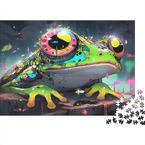 Süßer Frosch Puzzlespiel 1000 Teile, Puzzle Erwachsene 1000 Teile, Impossible Puzzle GesKükenlichkeitsspiel Für Die Ganze Familie, Puzzle Erwachsene 1000 Teile Puzzel 1000pcs (75x50cm) von AYZOFCNDK