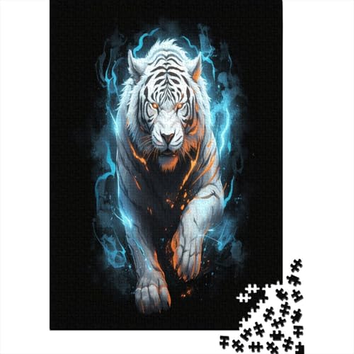 Tiger Puzzle 1000 Teile Erwachsener Kniffel Spaß Für Die Ganze Familie - Abwechslungsreiche 1000 Puzzleteilige Motive Puzzlespiel Erwachsene, Puzzel 1000pcs (75x50cm) von AYZOFCNDK