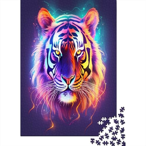 Tiger Puzzle 1000 Teile Puzzle Für Erwachsene Und Kinder Ab 14 Jahren Puzzel 1000pcs (75x50cm) von AYZOFCNDK