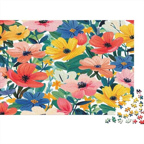 Watercolor Blumes 1000 Stück Puzzle Für Erwachsene 1000 Stück Puzzle Für Erwachsene-Crazy Süßigkeiten-1000 Stück Puzzle Große Puzzles Kinder Lernspiel Spielzeug Geschenk Puzzel 1000p von AYZOFCNDK