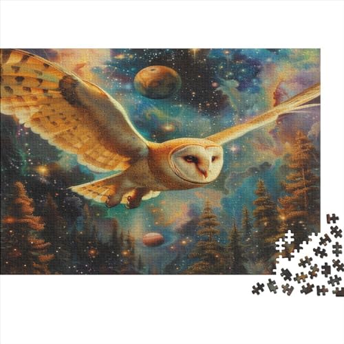 White Eule Puzzle 1000 Teile Erwachsene Puzzles Für Erwachsene Klassische Puzzles 1000 Teile Erwachsene Puzzlespiel Schwer Pädagogisches Spielzeug Erwachsene Kinder Puzzel 1000pcs (75x50cm) von AYZOFCNDK