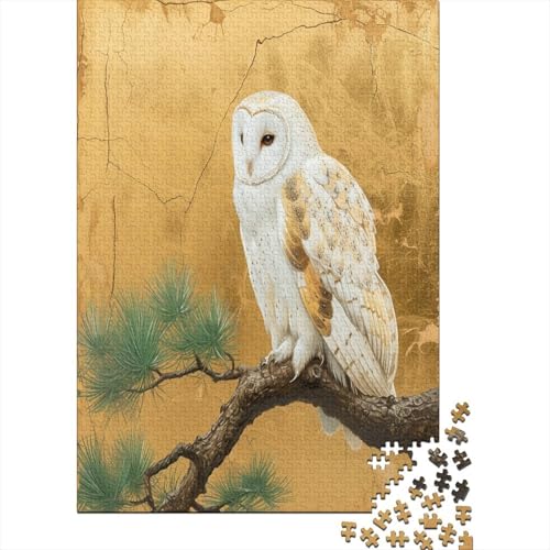 White Eule Puzzle 1000 Teile Erwachsener Kniffel Spaß Für Die Ganze Familie - Abwechslungsreiche 1000 Puzzleteilige Motive Puzzle Erwachsene, Puzzel 1000pcs (75x50cm) von AYZOFCNDK