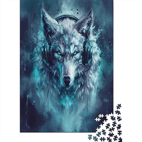 Wolf Puzzle 1000 Teile Puzzles Für Erwachsene Lernspiel Herausforderungsspielzeug 1000-teilige Puzzlespiel Für Erwachsene Kinder Puzzel 1000pcs (75x50cm) von AYZOFCNDK