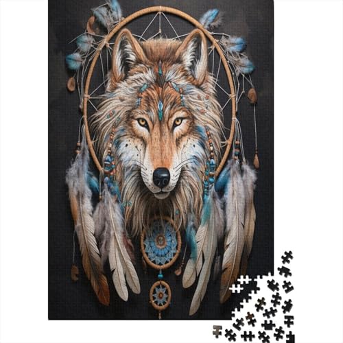 Wolf Puzzlespiel 1000 Teile Erwachsene -Puzzle 1000 Stück Spiel Puzzles Für Erwachsene Kinder Puzzle Erwachsenen Puzzlespiel Puzzel 1000pcs (75x50cm) von AYZOFCNDK