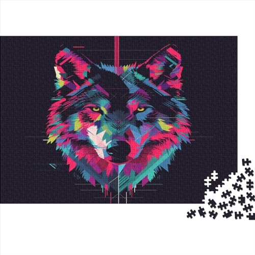 Wolf Puzzlespiel 1000 Teile Für Erwachsene, Einzigartige Kunstwerke Und Vorlage - Geburtstagsgeschenk - Spaßige Puzzles Mit Überraschung Von Puzzle in A Bag Puzzel 1000pcs (75x50cm) von AYZOFCNDK