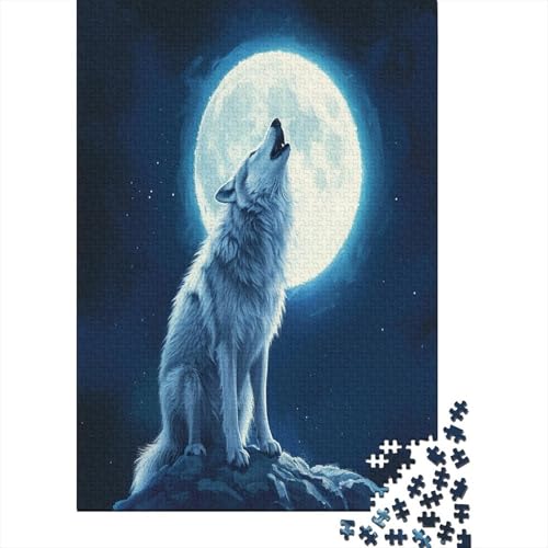 Wolf Puzzlespiel 1000 Teile Puzzles Für Erwachsene Lernspiel Herausforderung Spielzeug 1000 Teile Puzzles Für Erwachsene Kinder Erwachsenen Puzzlespiel Puzzel 1000pcs (75x50cm) von AYZOFCNDK