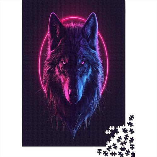 Wolf Puzzlespiel 1000 Teile Puzzles Für Erwachsene Lernspiel Herausforderung Spielzeug 1000 Teile Puzzles Für Erwachsene Kinder Erwachsenen Puzzlespiel Puzzel 1000pcs (75x50cm) von AYZOFCNDK