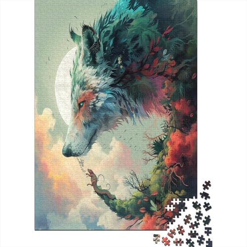 Wolf Puzzlespiel 1000 Teile Puzzles Für Erwachsene Lernspiel Herausforderung Spielzeug 1000 Teile Puzzles Für Erwachsene Kinder Erwachsenen Puzzlespiel Puzzel 1000pcs (75x50cm) von AYZOFCNDK