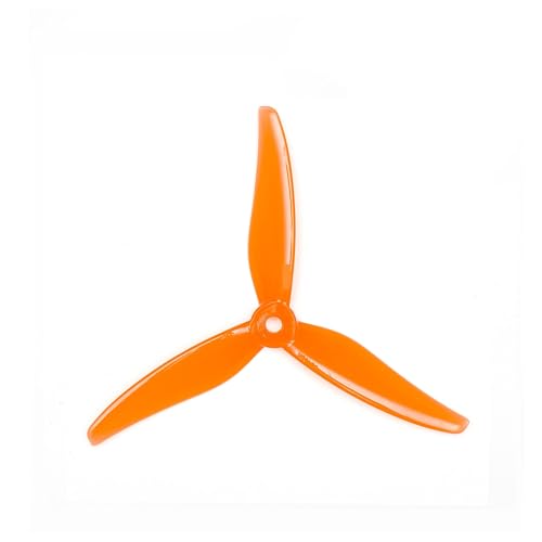 Fit for 2207 2306KV Motor FPV Drone 6/12 Pairs 51466 V2 5 Zoll M5 Loch 3 Tri-Blade Propeller CW CCW FPV Propeller(6Pairs Tiger Orange) von AYrMtH