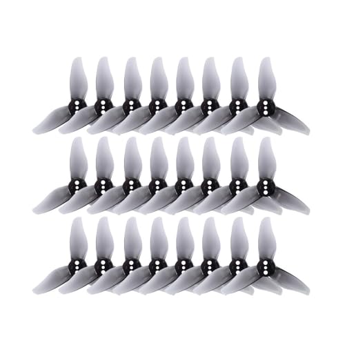 Passend for 1105-1108 Motor RC Drone FPV Racing Drone 12Pairs 2023 3-Blatt 2 Zoll 2023 2x2,3 Propeller 3 Löcher(12PAIRS 1.0MM Gray) von AYrMtH