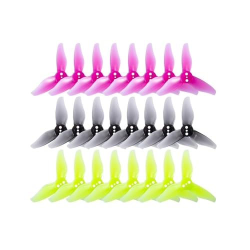 Passend for 1105-1108 Motor RC Drone FPV Racing Drone 12Pairs 2023 3-Blatt 2 Zoll 2023 2x2,3 Propeller 3 Löcher(12PAIRS 1.0MM Random) von AYrMtH