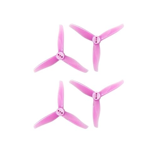 Passend for 3 Zoll FPV Racing Drone 3016 CW CCW Propeller 1,5 m 2 mm Loch 3 Zoll 3-Blatt CW CCW FPV Propeller(1.5mm Purple) von AYrMtH