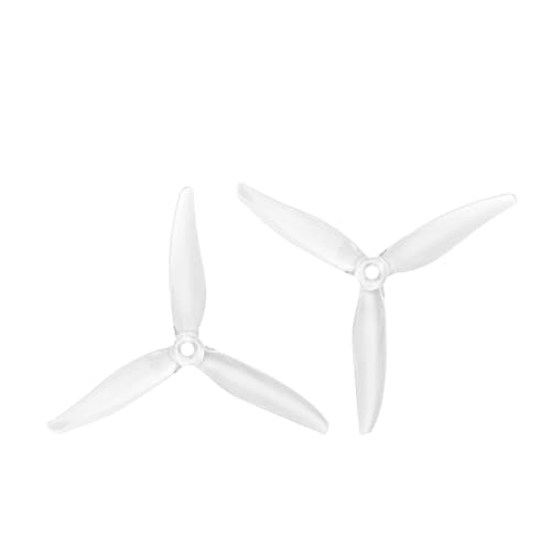 Passend for FPV Racing Freestyle-Drohnen 6S KV-Motoren DIY-Teile 51366 5X2.8X3 3-Blatt-Propeller(12 Pairs Light Clear) von AYrMtH