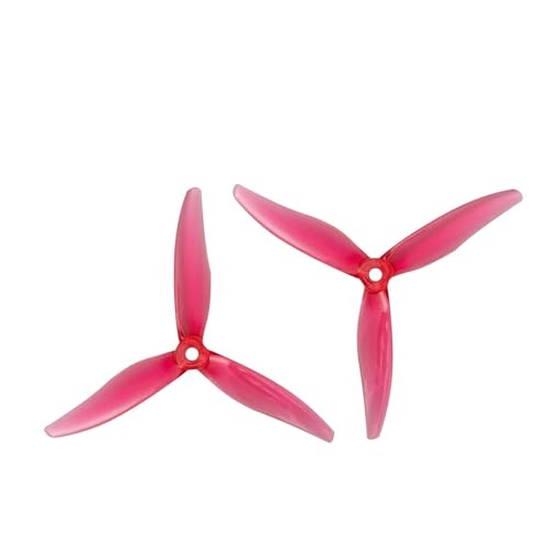 Passend for FPV Racing Freestyle-Drohnen 6S KV-Motoren DIY-Teile 51366 5X2.8X3 3-Blatt-Propeller(12 Pairs Litchi Red) von AYrMtH