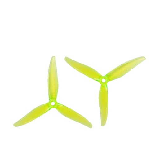 Passend for FPV Racing Freestyle-Drohnen 6S KV-Motoren DIY-Teile 51366 5X2.8X3 3-Blatt-Propeller(12Pairs Green) von AYrMtH