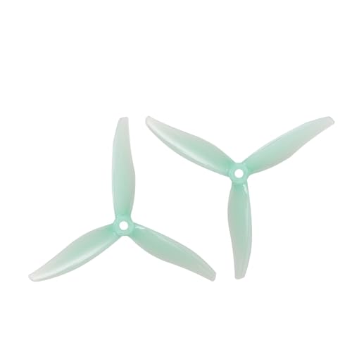 Passend for FPV Racing Freestyle-Drohnen 6S KV-Motoren DIY-Teile 51366 5X2.8X3 3-Blatt-Propeller(12PairsMint Green) von AYrMtH