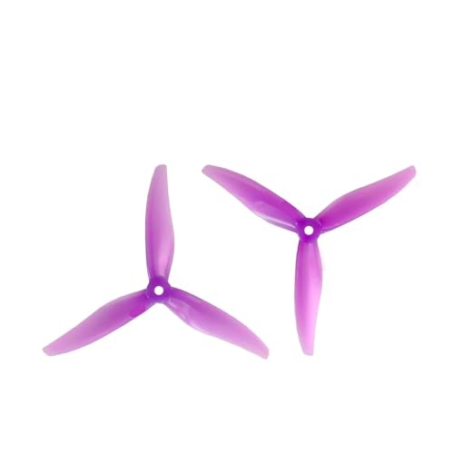 Passend for FPV Racing Freestyle Drone Parts 2Pairs 51377 Propeller(Transparent Purple) von AYrMtH