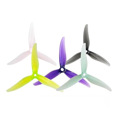 Passend for FPV Racing Freestyle Drone. 6 Paar 5-Zoll-Propeller 5131.0 3-Blatt-Propeller(6 Pairs Mixed Color) von AYrMtH