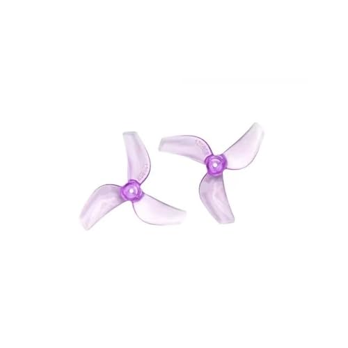 Passend for Micro FPV Racing Freestyle-Drohnen 0,18 g 1219 Requisiten 1219S 31 mm 3-Blatt-PC-Propeller 0,8 mm/1 mm(12Pairs Purple 1mm) von AYrMtH