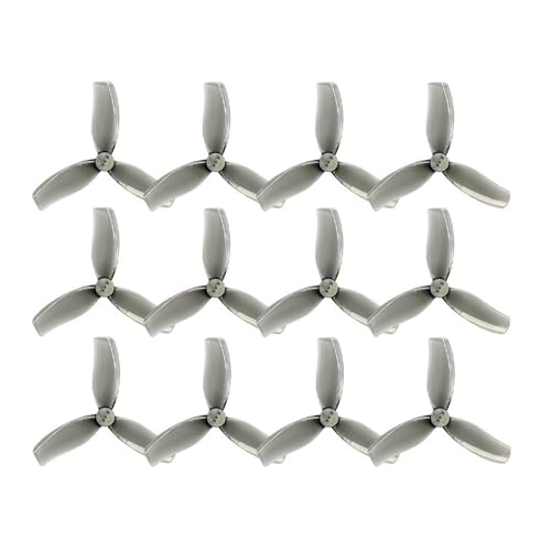 Passend for RC DIY FPV Racing Drone 6 Paare DT90mmx3 3-Blatt-Blende 1,5 mm 3,5-Zoll-Dreiblatt-Propeller(6pairs Grey) von AYrMtH