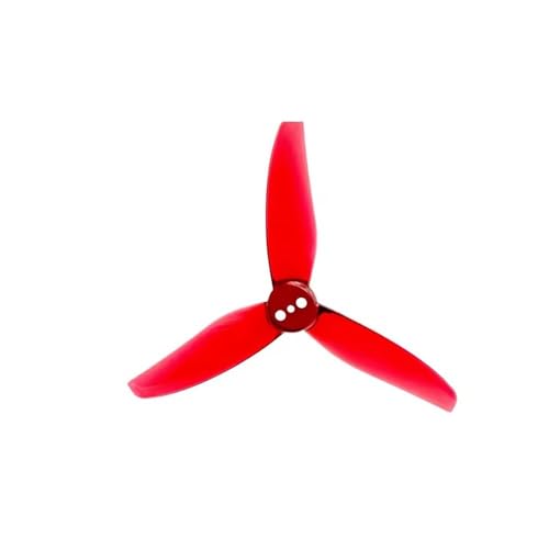 Passend for RC FPV Racing Freestyle 3 Zoll Kanal 4 Paar 3020 3-Blatt 3 Loch PC Propeller 1,5 mm(Red) von AYrMtH