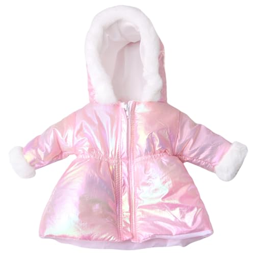 18 Zoll Puppenkleidung, Winter -Outfit langer Manteljacke Babypuppenkleidung, DIY -Kapuzepuppenkleidung mit Reißverschluss für die Bindung und Interaktion, Geschenk für Kinder Puppenkleidung von AZIDWERYQ