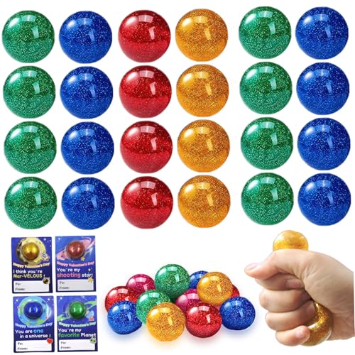 AZIDWERYQ 24 Prozent Stressbälle für Kinder und Erwachsene farbenfrohe Stressbällen Bälle Stretch Ball Stress Relief Toy, Schulbelohnungen von AZIDWERYQ