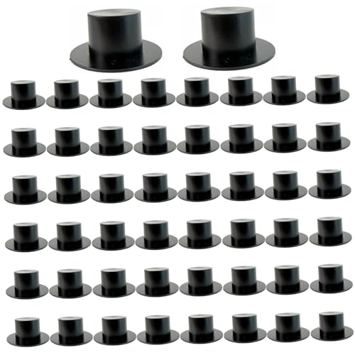 AZIDWERYQ 50 PCs winzige Top -Hüte, 2 Plastik -Mini -Top -Hut für DIY Bastelprojekte Haarzubehör Weihnachten Halloween Dekoration Party Ornamente Mini Hüte AZIDWERYQ 50 PCs winzige Top -Hüte, 2 Plastik -Mini -Top -Hut für DIY Bastelprojekte Haarzubehör Weihnachten Halloween Dekoration Party Ornamente Mini Hüte von AZIDWERYQ