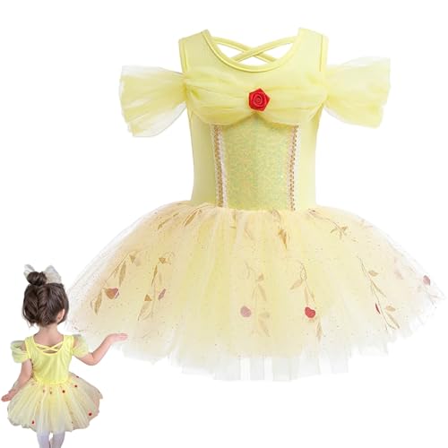 AZIDWERYQ Ballettkleid für Mädchen, süßes elegantes Prinzessin -Ballettkleid, kurzärmelig AZIDWERYQ Ballettkleid für Mädchen, süßes elegantes Prinzessin -Ballettkleid, kurzärmelig von AZIDWERYQ