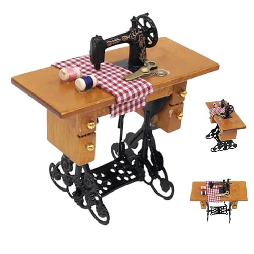 AZIDWERYQ Dollhouse Nähmaschine 1:12 Miniatursimulationsmodell Klassische dekorative DIY Dollhouse Möbelfotografie Requisite Vorräte AZIDWERYQ Dollhouse Nähmaschine 1:12 Miniatursimulationsmodell Klassische dekorative DIY Dollhouse Möbelfotografie Requisite Vorräte von AZIDWERYQ