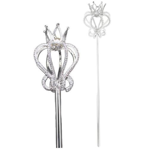 AZIDWERYQ Feenstab, 20 Zoll Strasskronprinzessin Zauberstäbe für kleine Mädchen Halloween Party Fotografie Prop Prinzessin Zauberstäbe für kleine Mädchen AZIDWERYQ Feenstab, 20 Zoll Strasskronprinzessin Zauberstäbe für kleine Mädchen Halloween Party Fotografie Prop Prinzessin Zauberstäbe für kleine Mädchen von AZIDWERYQ