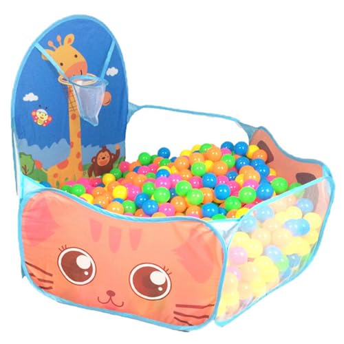 AZIDWERYQ Kinder Ball Grube Pop-up Childrens Ball Pits Zelt für Kleinkinder mit Basketball-Hoop-Spielhaus-Baby-Crawl-Playpen für Kleinkinder Mädchen Jungen, Bälle Nicht enthalten von AZIDWERYQ