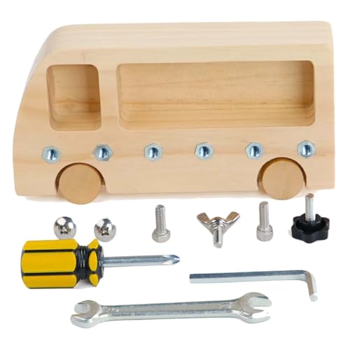 AZIDWERYQ Montessori Schraubendreherplatine Set Holz Montessori Spielzeug für Kinder Holz Bildung Kinder Spielzeug Bildungsschrauber von AZIDWERYQ