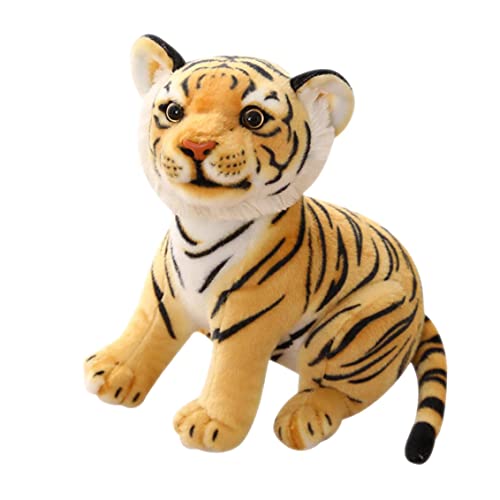 AZIDWERYQ Toy Realistic Tiger Plüsch Tierplüschspielzeug Plüsch Tier Tiger Neujahr Geschenke für Kleinkinder realistische Tiger Plüschspielzeug von AZIDWERYQ