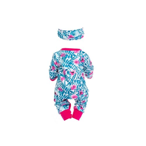 Babypuppe Reißverschluss Kleidung Rose Rot Punkt Muster Babypuppen Langarm Outfits Overalls mit Stirnbändern Multi -Funktion Doll Zubehör Kinder früh Bildung Spielzeug Puppenzubehör von AZIDWERYQ